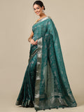 Peacock Green Silk Saree