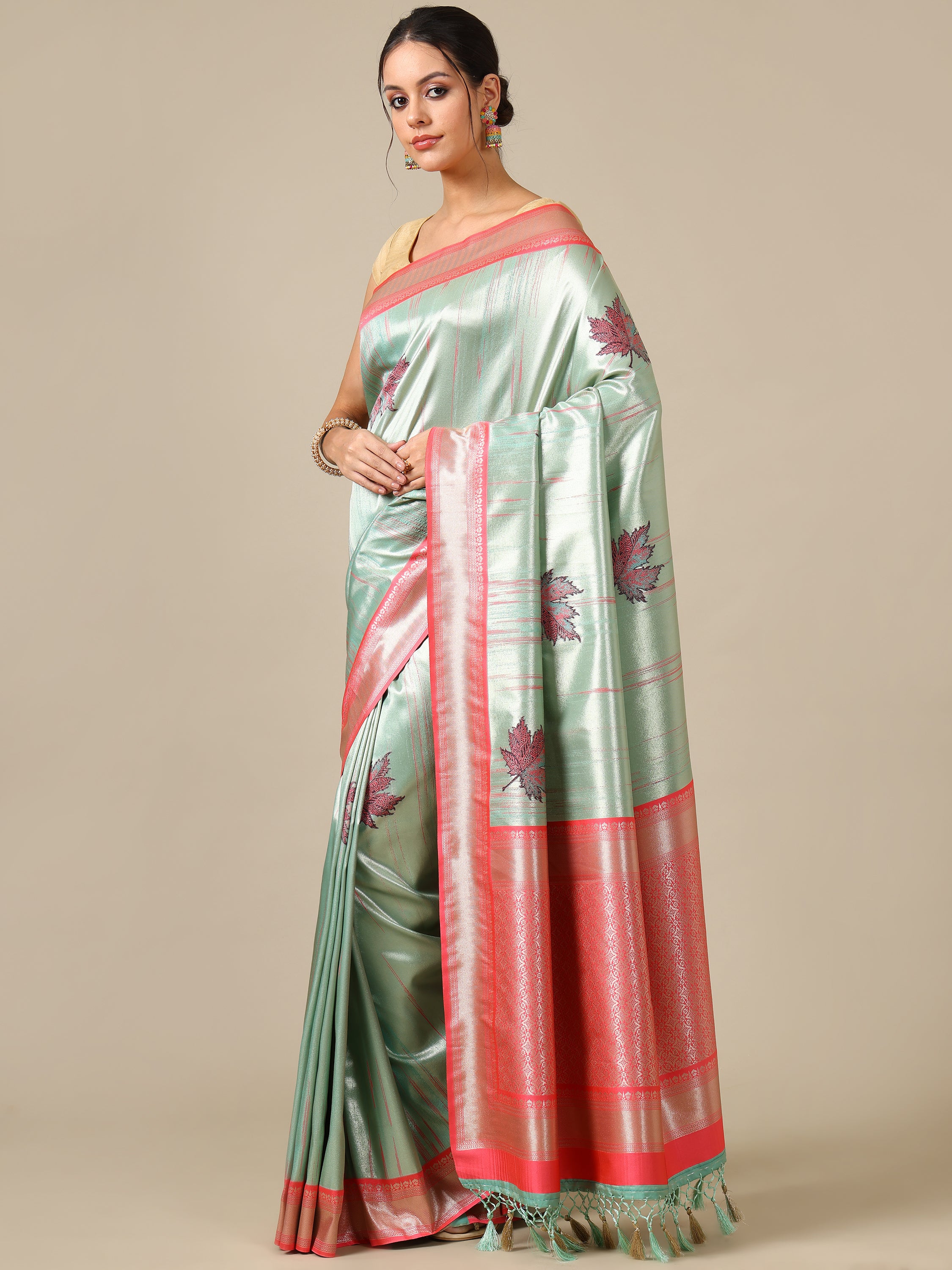 Sky Blue Silk Saree