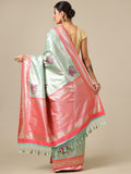 Sky Blue Silk Saree