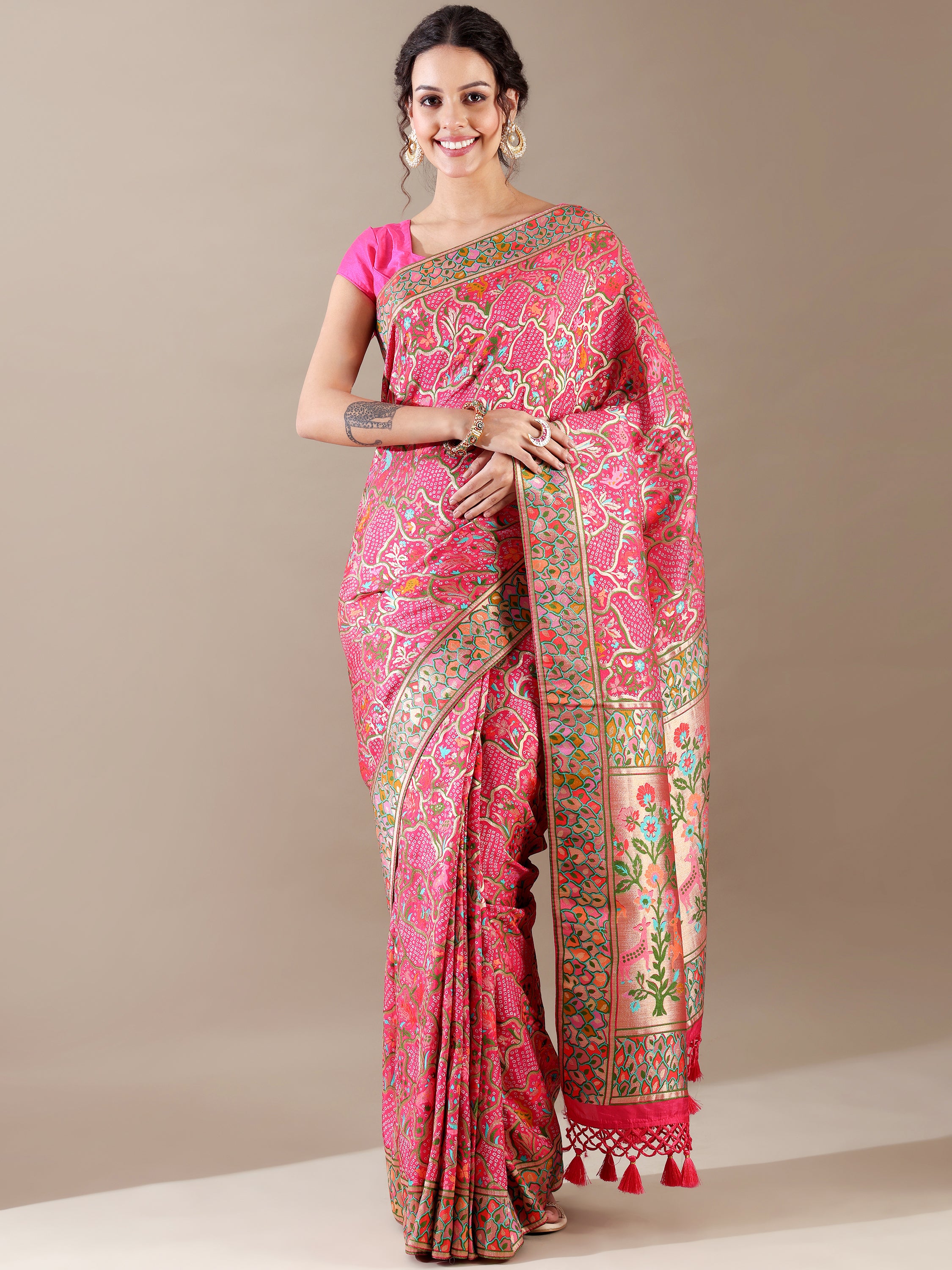 Rani Dola Silk Saree - House of Surya