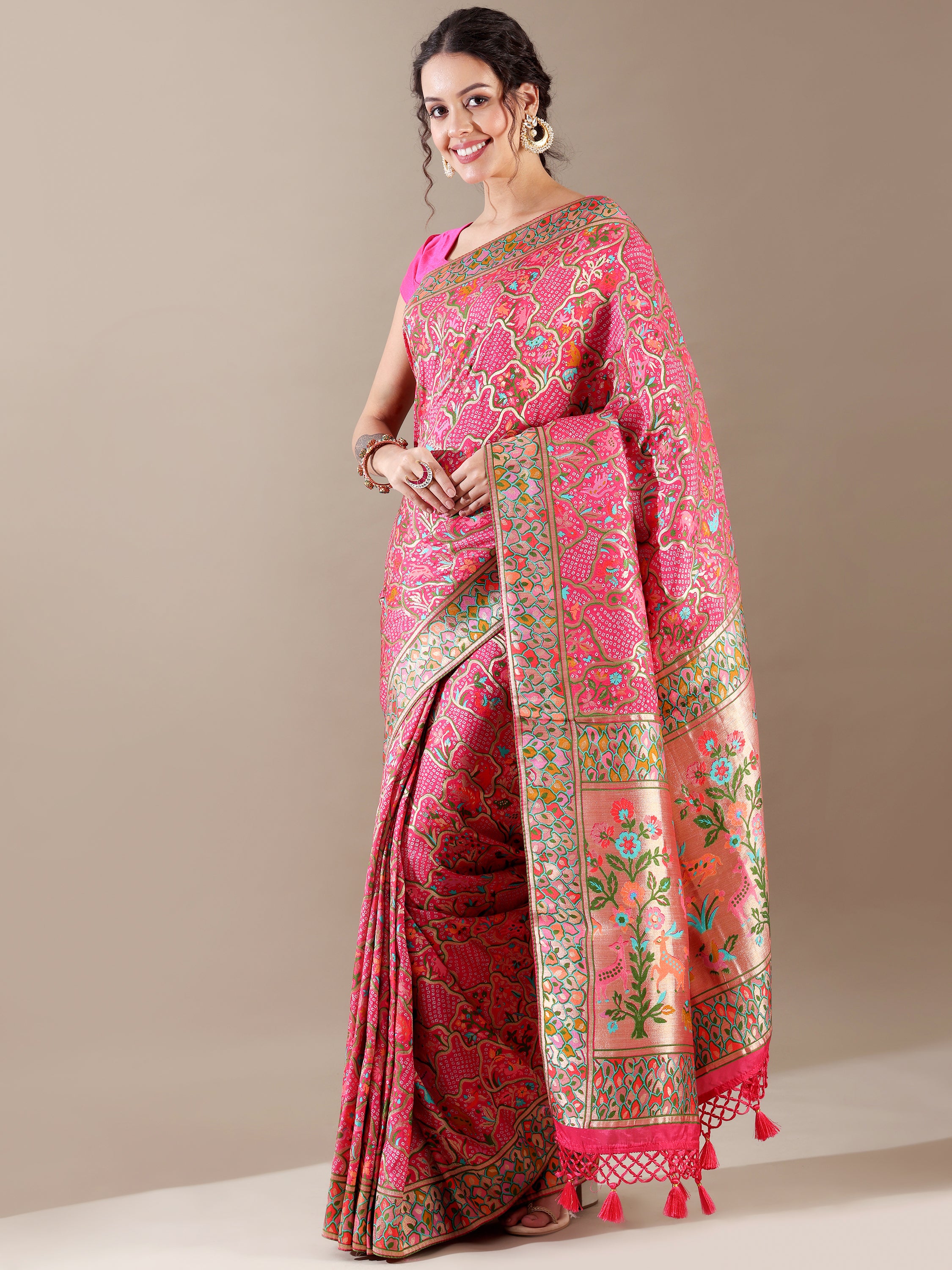 Rani Dola Silk Saree - House of Surya