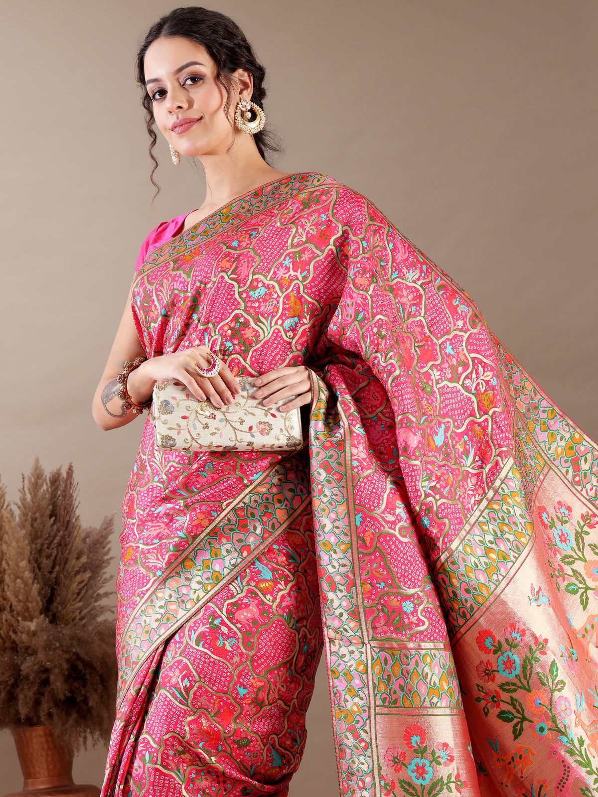 Rani Dola Silk Saree - House of Surya