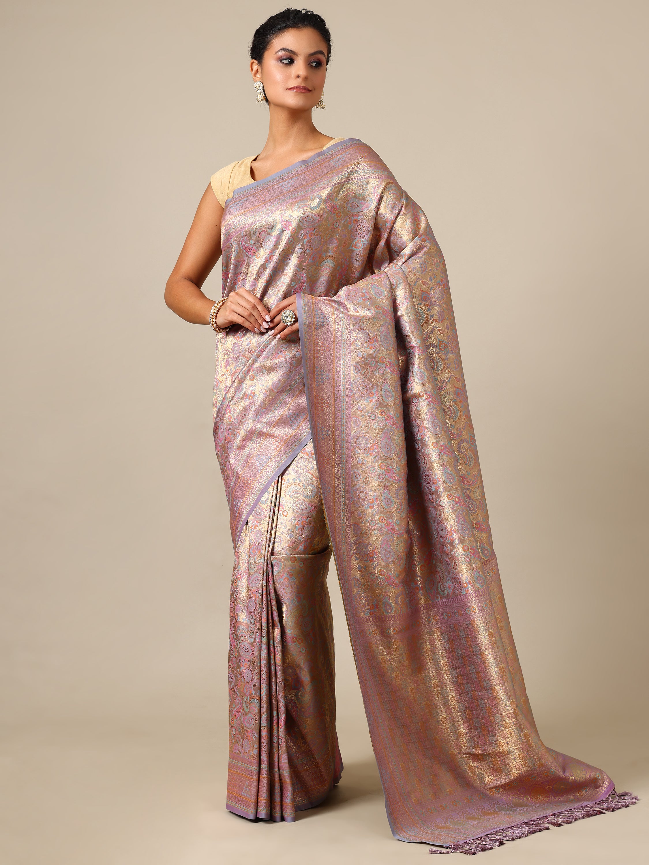 Serene Move Silk Saree - House of Surya