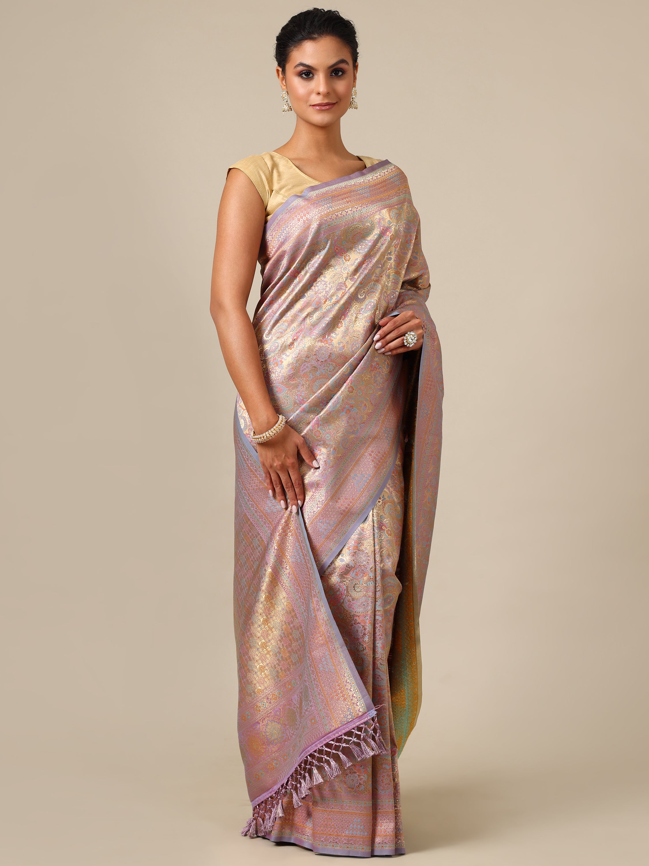 Serene Move Silk Saree - House of Surya