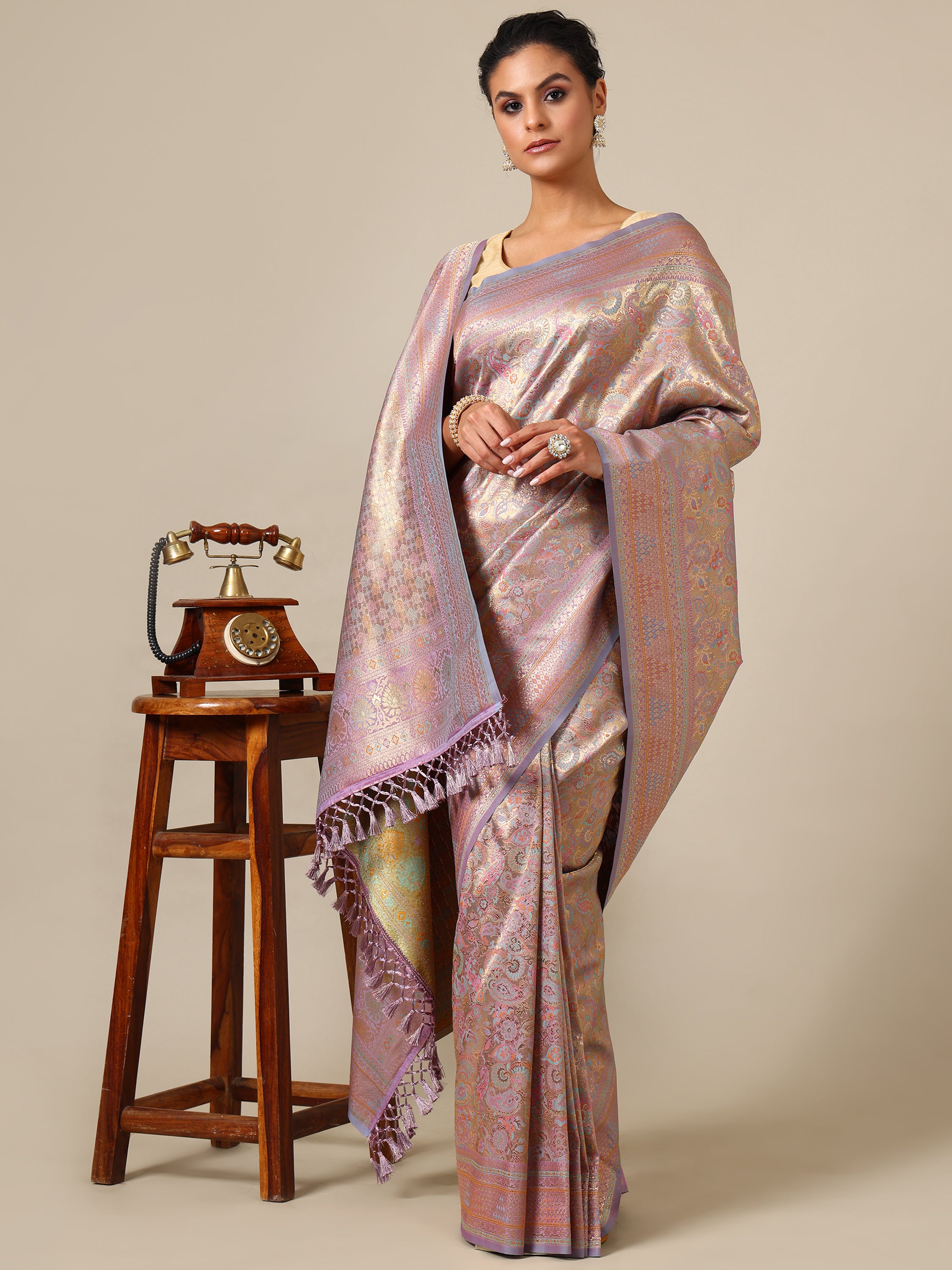 Serene Move Silk Saree - House of Surya