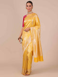 Yellow Color Silk Weaving Saree with Unstitched Matching Blouse