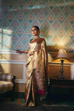 Golden Zari Kanjivaram Silk Saree