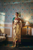 Golden Zari Kanjivaram Silk Saree