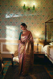 Kanjivaram Silk Saree Adorned with Golden Zari Weaving