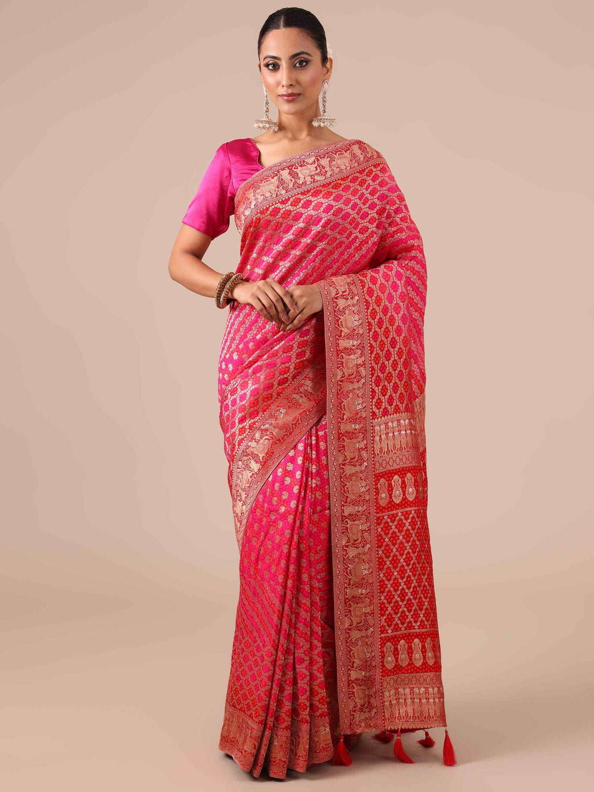 Rani Dola Silk Saree - House of Surya