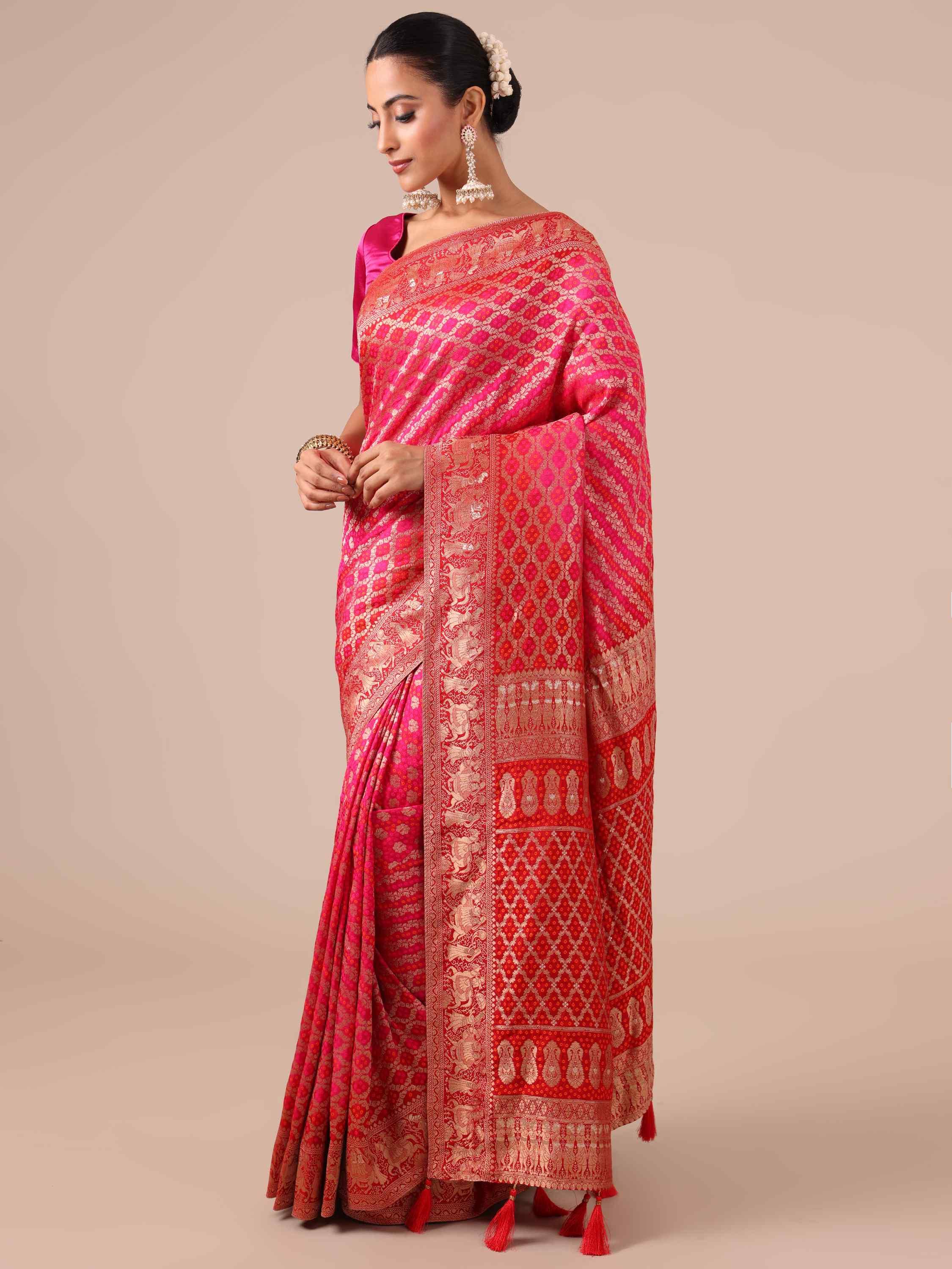 Rani Dola Silk Saree - House of Surya