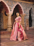 Pink Lehenga Choli with Multi-Thread, Pearl & Sequins Work