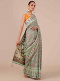 Sea Green Dola Silk Saree - House Of Surya