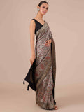 Grey Dola Silk Saree - House Of Surya