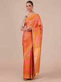 Mustard Silk Saree With Blouse - House of Surya