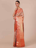 Gold Silk Saree with Blouse - House Of Surya 