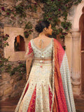 Light Blue Dola Silk Lehenga Choli with Multi-Thread & Mirror Work